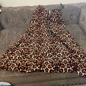 MUDD Animal Print Spaghetti Strap Dress, Size 4